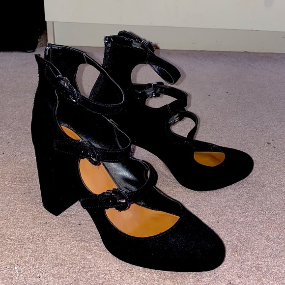 Women’s Aldo Black Strappy High Heels - Picture 1 of 3